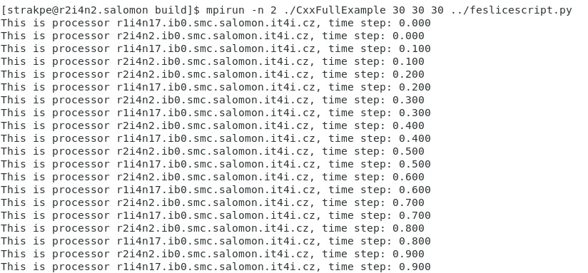 Simulator/adaptor response