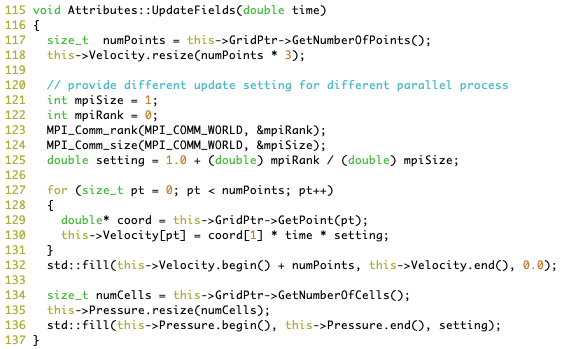 UpdateFields method of the Attributes class from FEDataStructures.cxx
